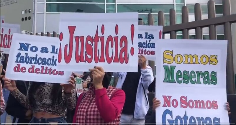 Protesta contra la fabricación de delitos y la corrupción en el sistema judicial