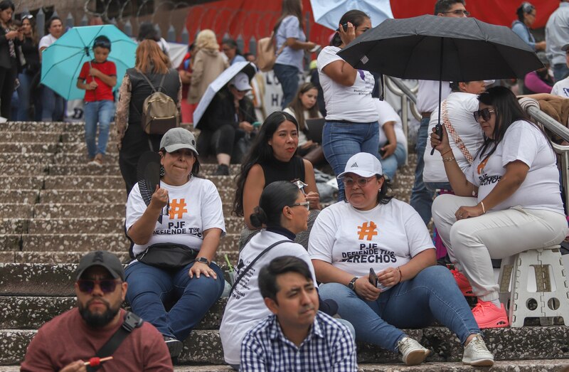 Protesta contra el PJF en México