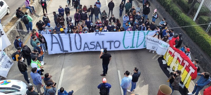 Protesta contra el alza de precios en México