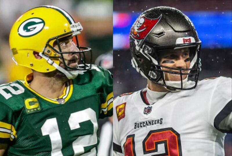 Rodgers y Brady, los mejores QB de la NFL, se enfrentan en el campo