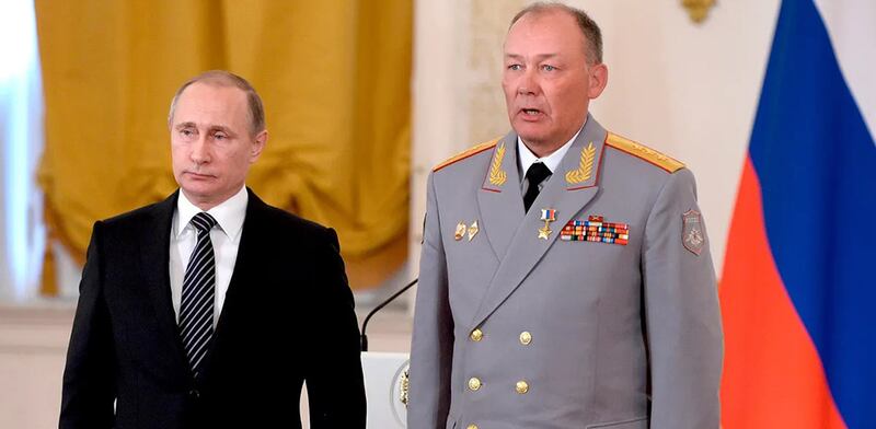 Putin y Shoigu analizando la invasión a Ucrania