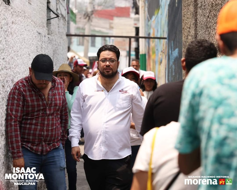 Isaac Montoya, candidato de Morena a la presidencia municipal de Naucalpan.