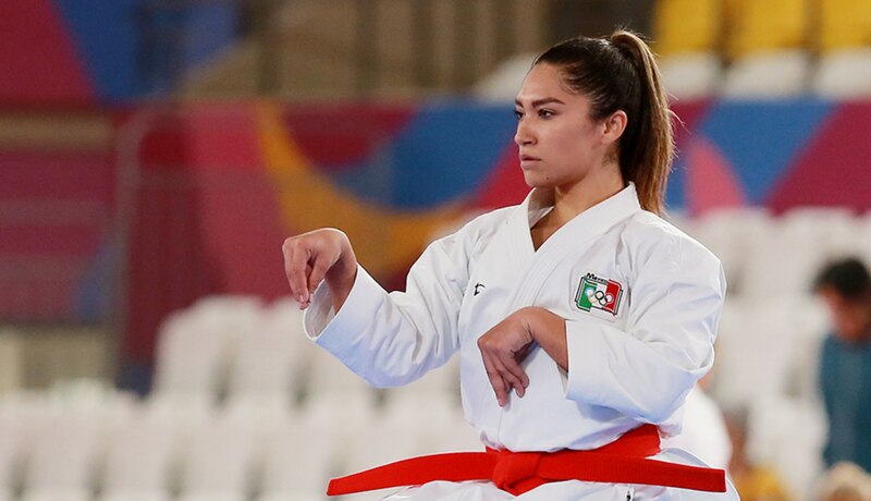 Karateka mexicana Guadalupe Quintal Catzin