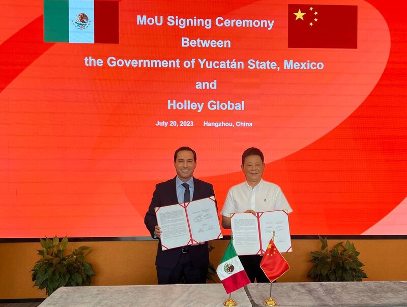 Firma de Memorando de Entendimiento entre el Gobierno del Estado de Yucatán, México y Holley Global