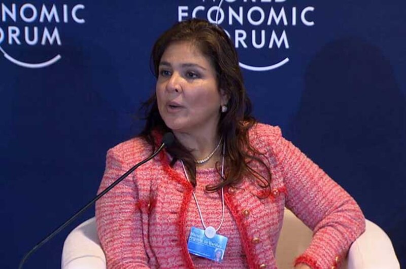 La presidenta de Honduras, Xiomara Castro, en el Foro Económico Mundial de Davos.