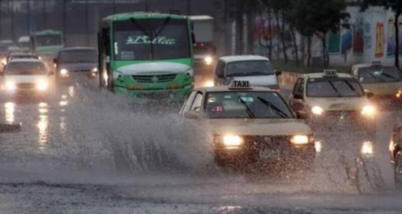 Lluvia torrencial en la Ciudad de México