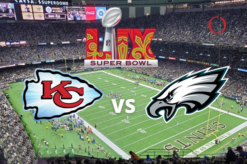 Kansas City Chiefs y los Philadelphia Eagles en el Super Bowl 2025