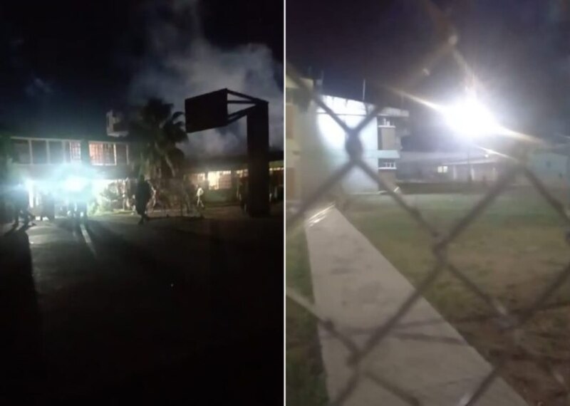 Incendio en una escuela en Puerto Rico