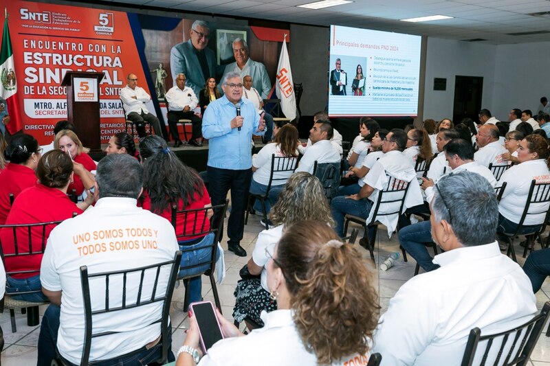 Title: SNTE Coahuila se reúne para fortalecer la estructura sindical