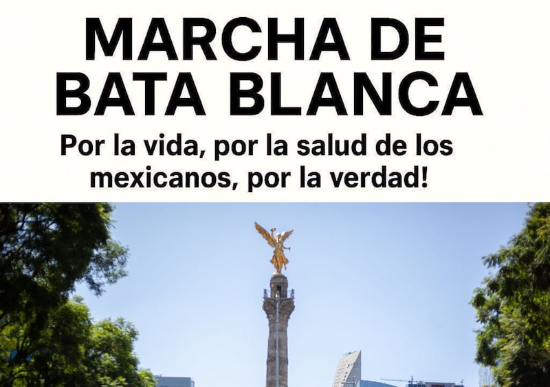 Manifestación del sector salud se une a la Generación Z para demandar falta de insumos en hospitales de todo el país.