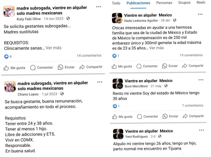 Madres subrogadas en México