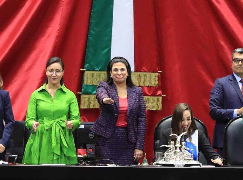 Presidenta de la Cámara de Diputados, Laura Rojas, durante una sesión.