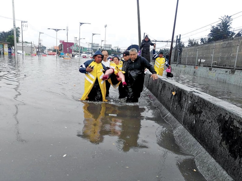 Rescate en inundación
