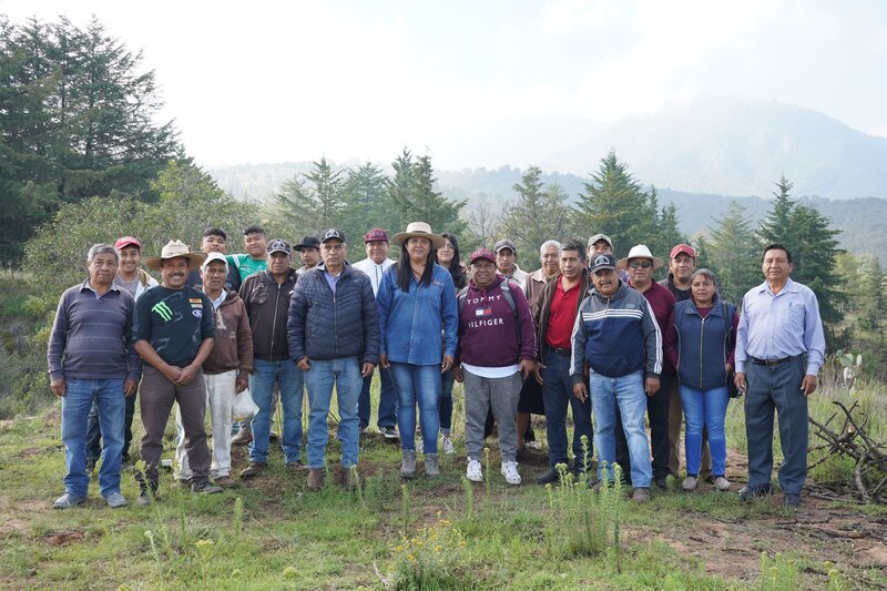 Campesinos mexicanos en una zona rural