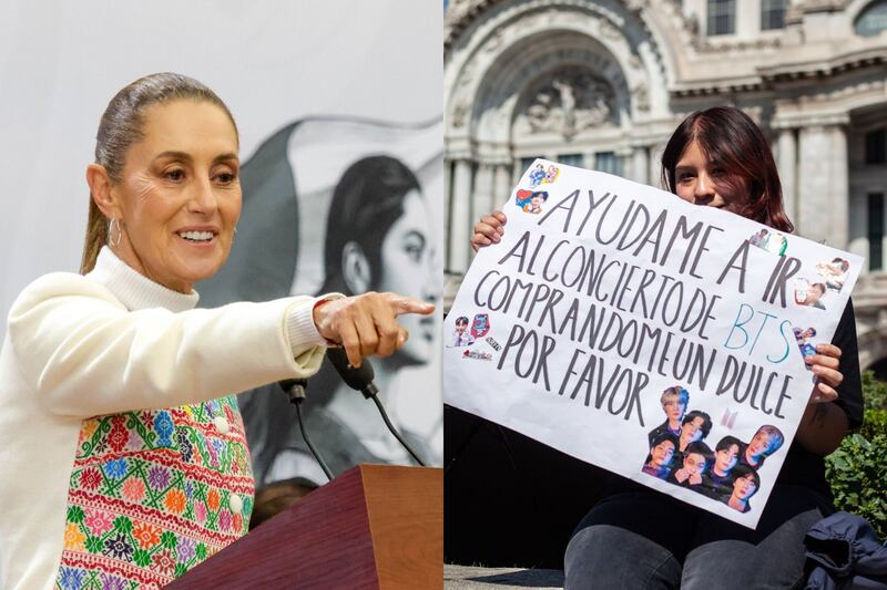 La presidenta destacó la popularidad de la banda de K-Pop en nuestro país, principalmente entre la población juvenil.