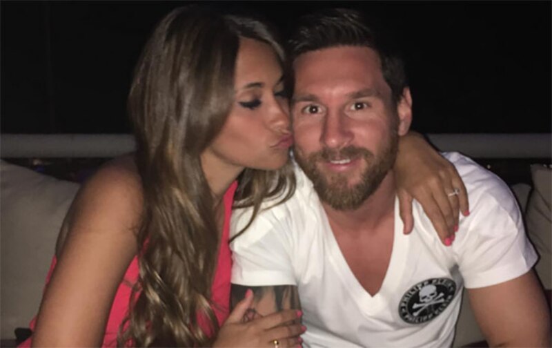 Messi y su esposa Antonella Roccuzzo