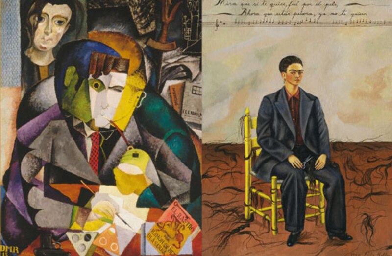 Autorretrato de Frida Kahlo y Pablo Picasso