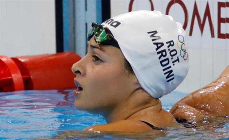 Yusra Mardini, nadadora siria que compitió en los Juegos Olímpicos de Río de Janeiro 2016.