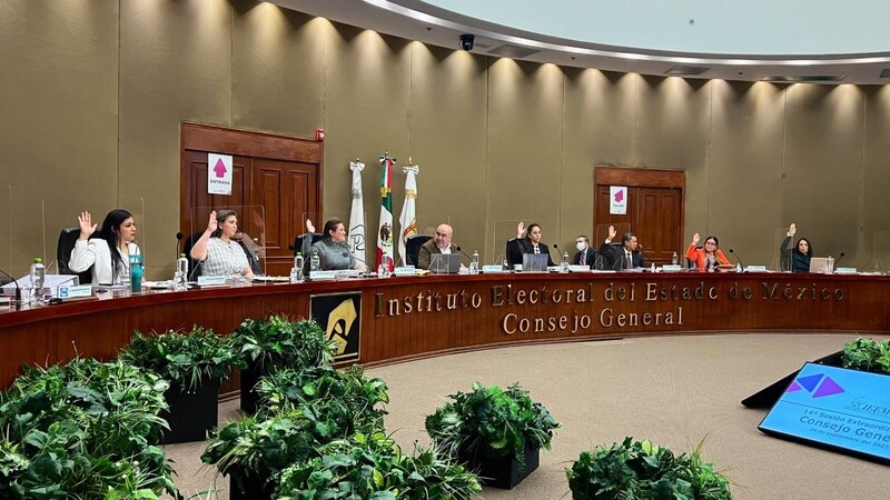 Sesión del Consejo General del Instituto Electoral del Estado de México