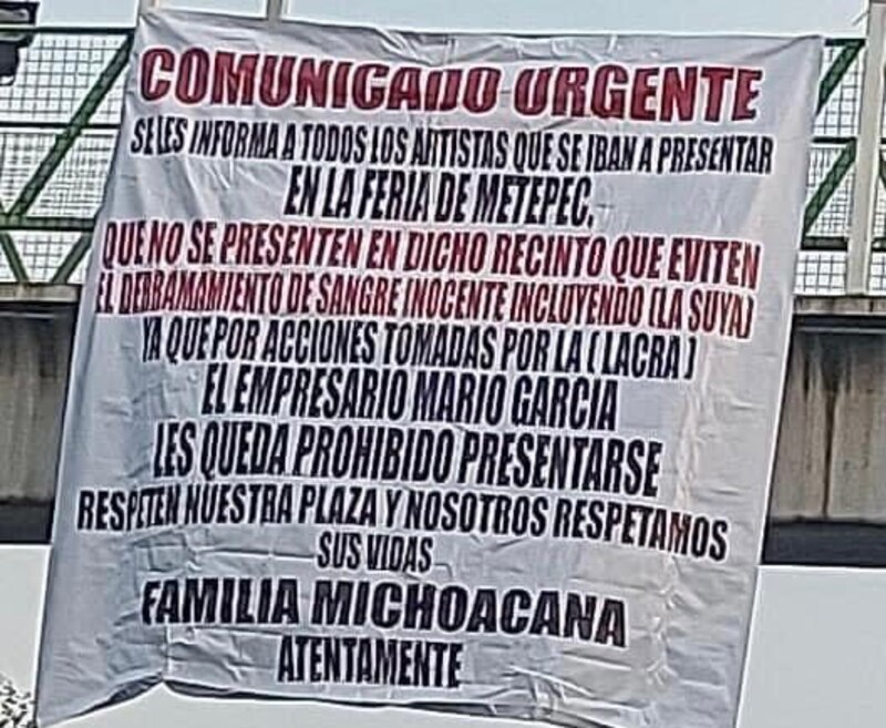 Comunicado urgente sobre la feria de Metepec