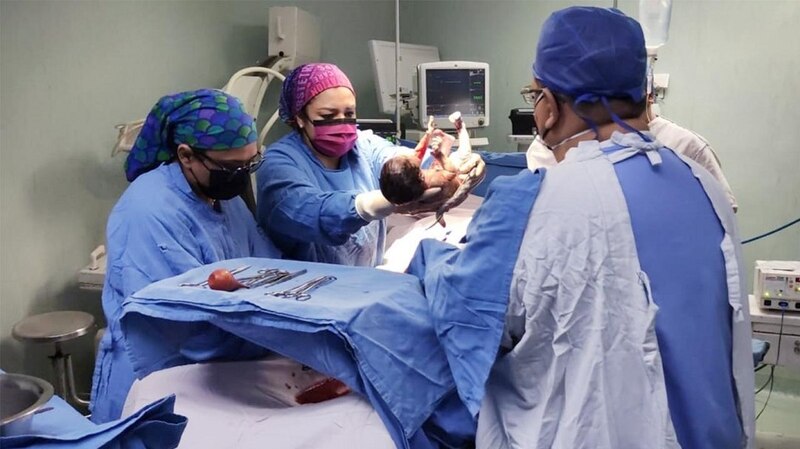 Nace un bebé en el Hospital de la Mujer
