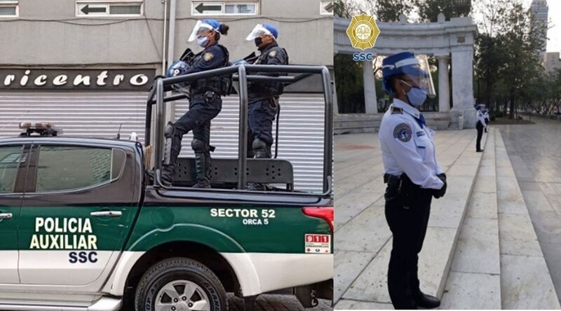Policías en la Ciudad de México