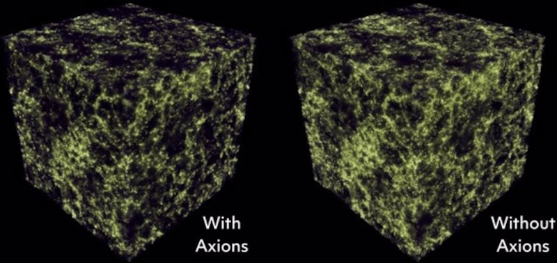 Simulación de la materia oscura con y sin axiones