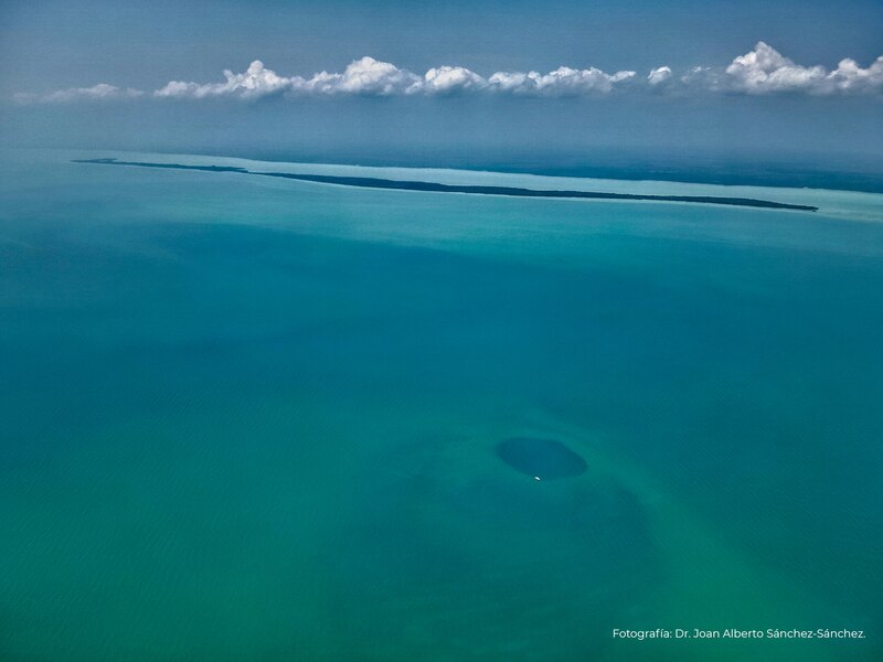 Cenote desde el cielo