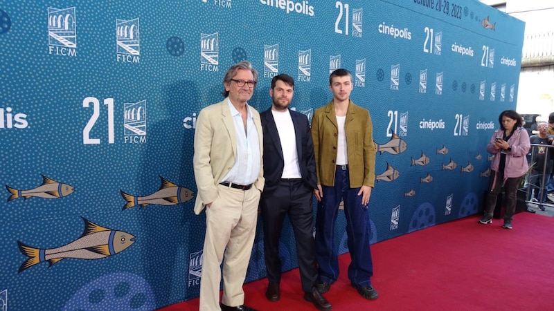 Actores en la alfombra roja del Festival Internacional de Cine de Morelia