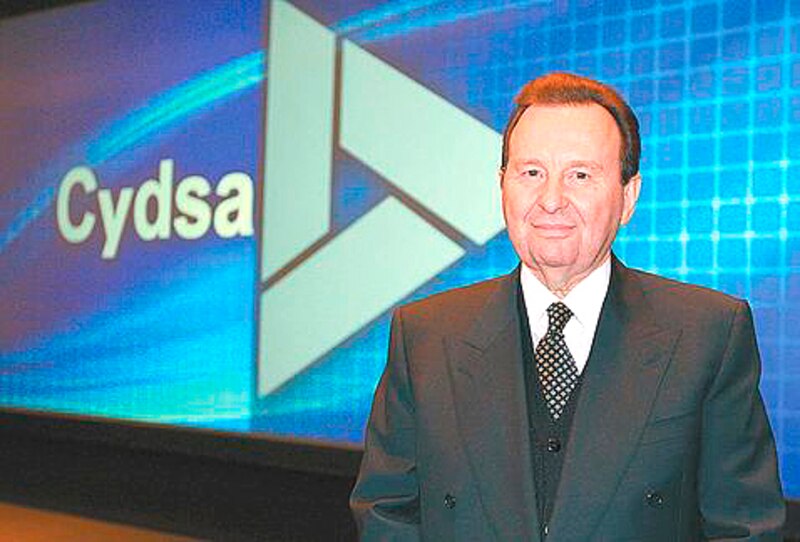 El presidente de Cydlsa, Juan Miguel Villar Mir, durante una rueda de prensa.
