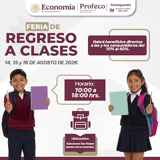 Realizarán Feria de Regreso a Clases 2026 en Tlalnepantla del 14 al 16 de agosto