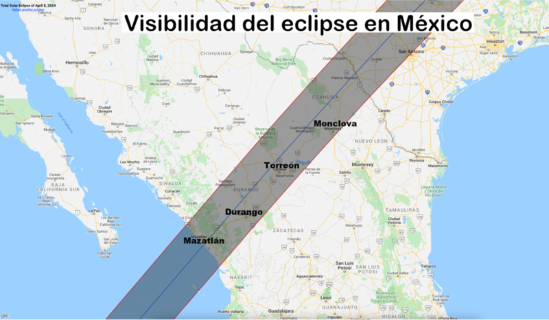 Title: Visibilidad del eclipse en México