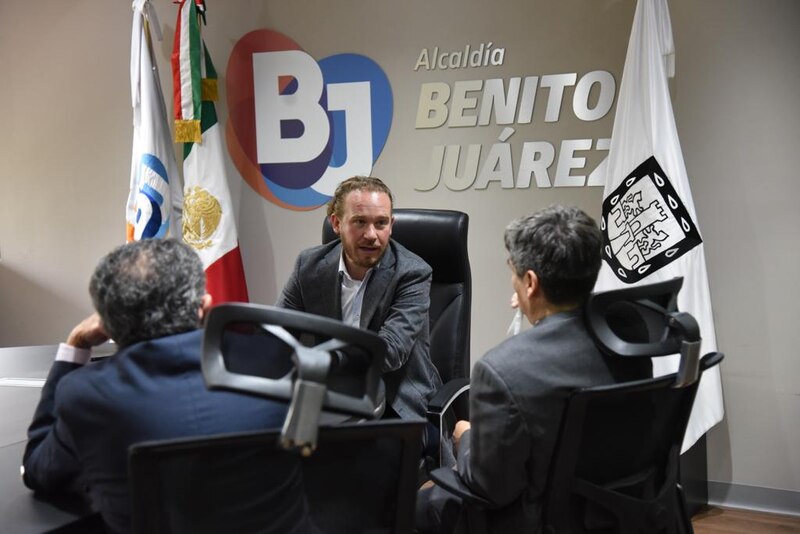Reunión de trabajo en la alcaldía Benito Juárez