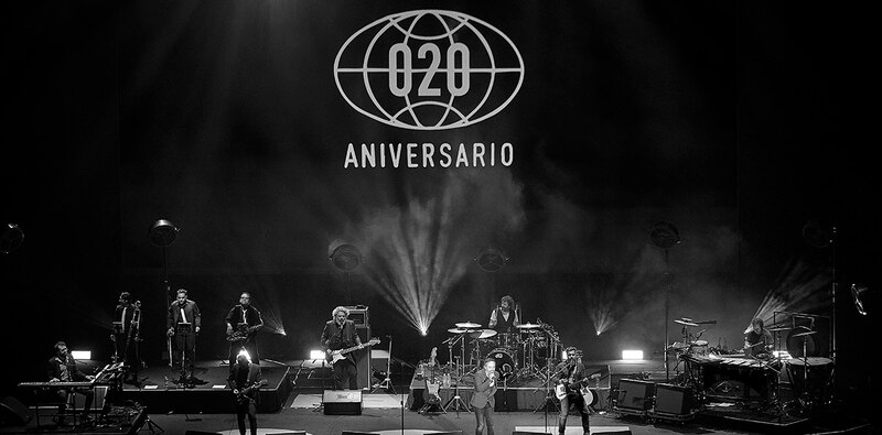 Concierto del 20 aniversario de la banda de rock U2.