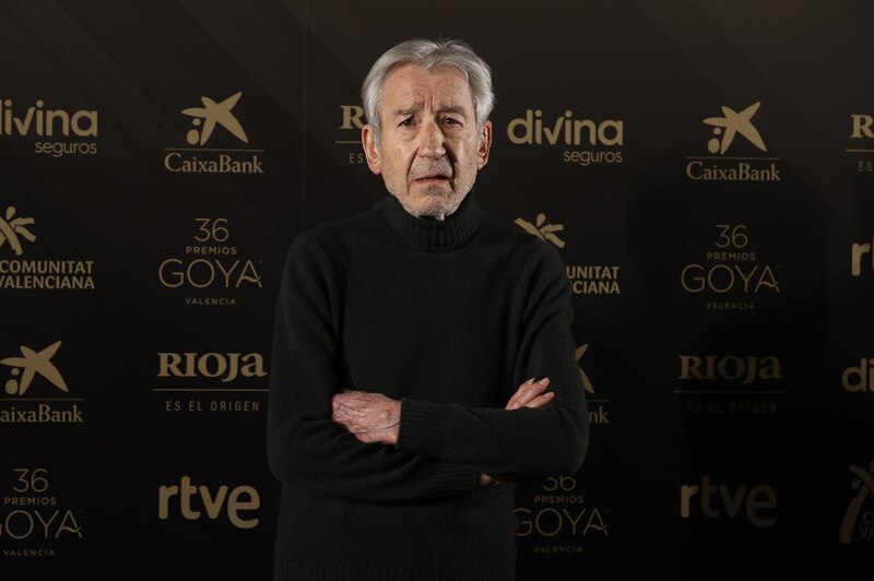 El actor José Sacristán en la alfombra roja de los Premios Goya 2023