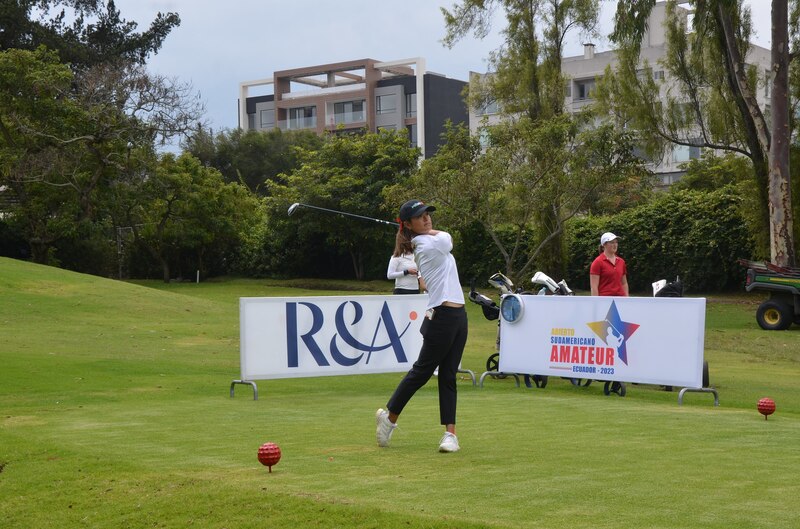 Golfista ecuatoriana compite en el Sudamericano Amateur