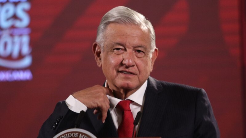 El presidente Andrés Manuel López Obrador durante una conferencia de prensa.