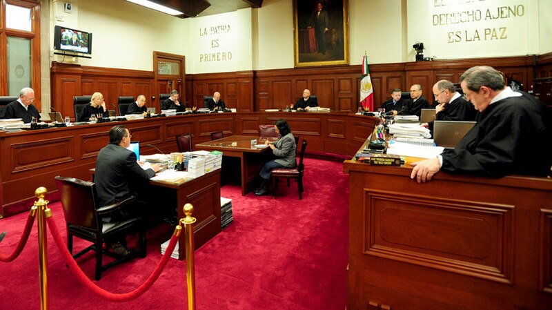 Sesión de la Suprema Corte de Justicia de la Nación