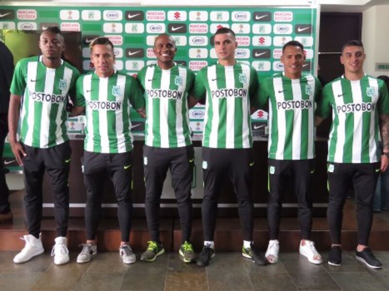 Presentación de los nuevos jugadores del Atlético Nacional