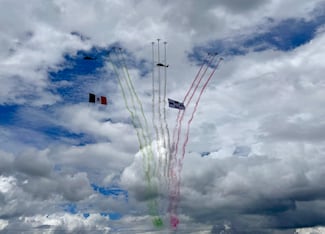 Espectáculo aéreo patrio, una muestra de fuerza y unidad