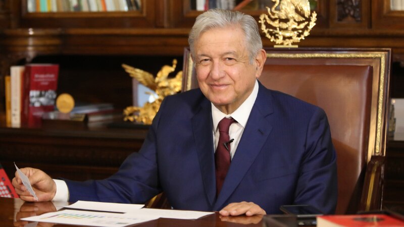 El presidente Andrés Manuel López Obrador durante una conferencia de prensa