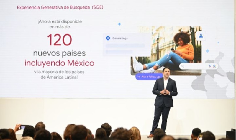 La experiencia generativa de búsqueda de Google llega a 120 nuevos países, incluyendo México