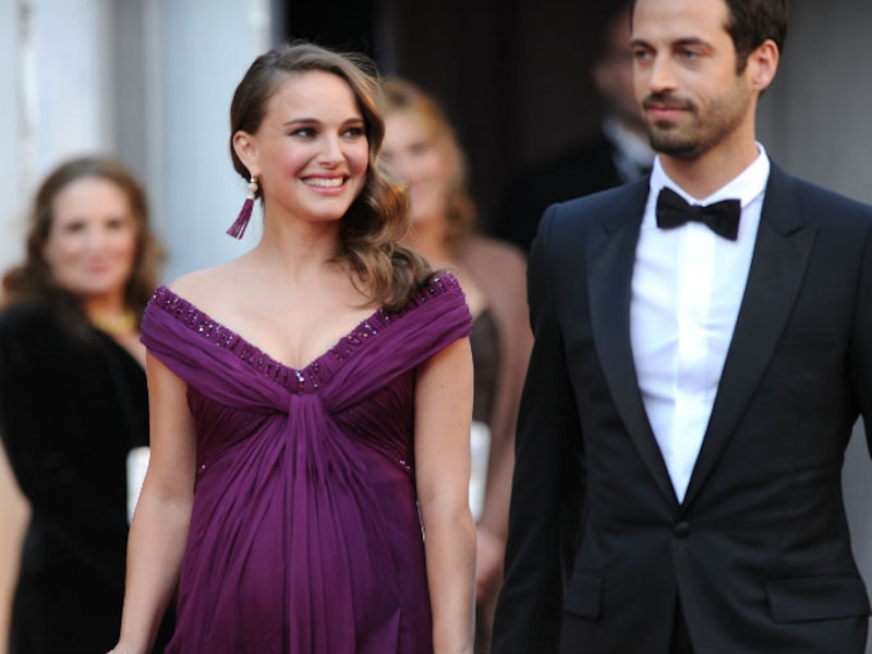 Natalie Portman y su esposo Benjamin Millepied en la alfombra roja