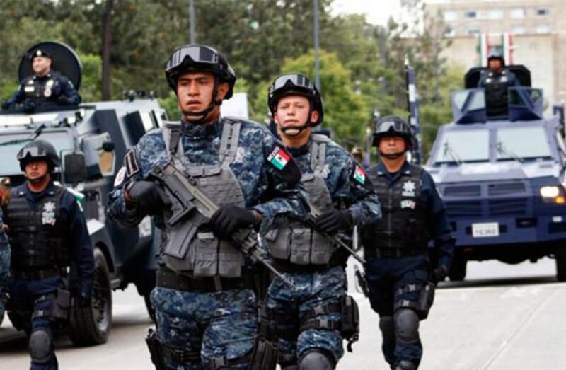 Marcha de la Policía Federal en México