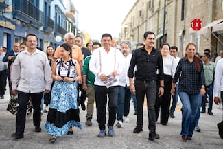 Inauguran renovación peatonal de cinco calles del Centro Histórico de Oaxaca