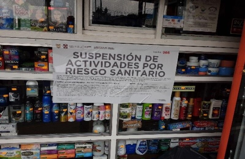 Suspensión de actividades por riesgo sanitario