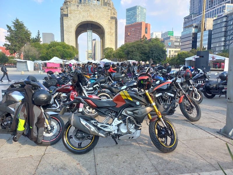 Concentración de motocicletas en la Ciudad de México