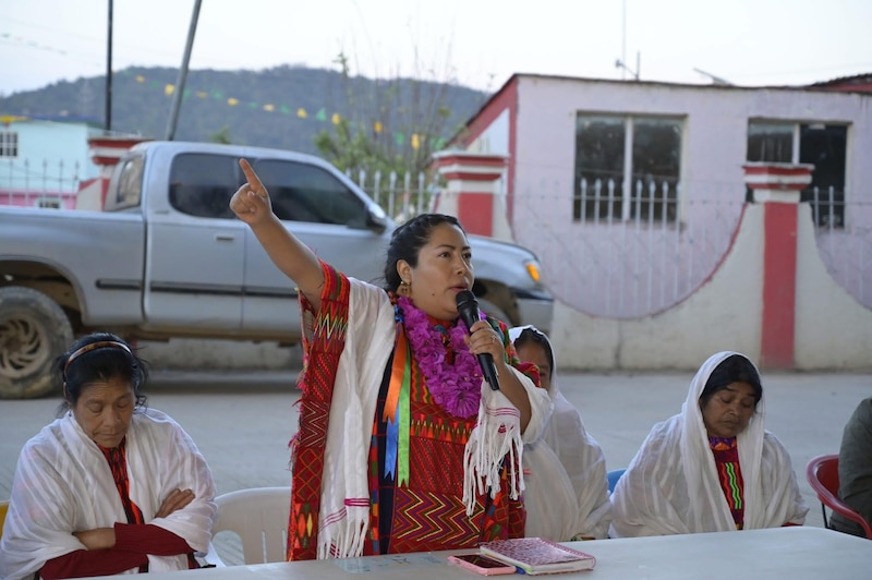 Retrato de Norma González Jiménez, defensora pública federal mixteca