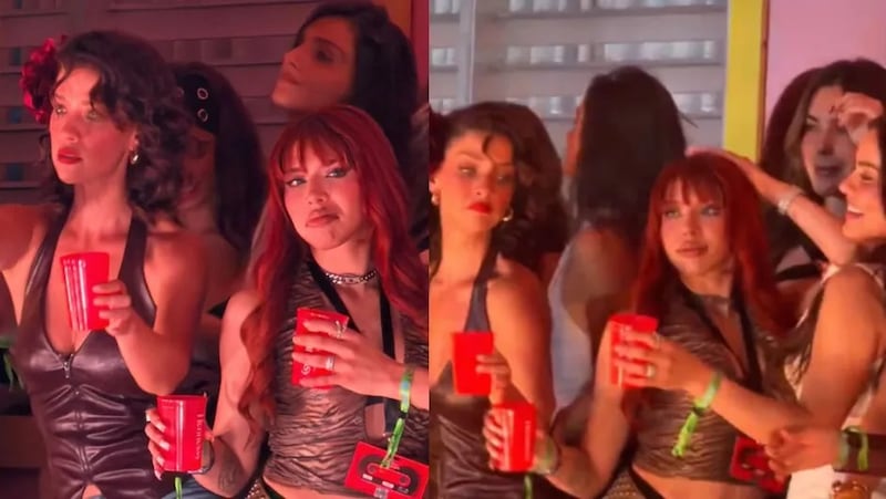 Momento incómodo entre Yeri Mua y Carolina Miranda