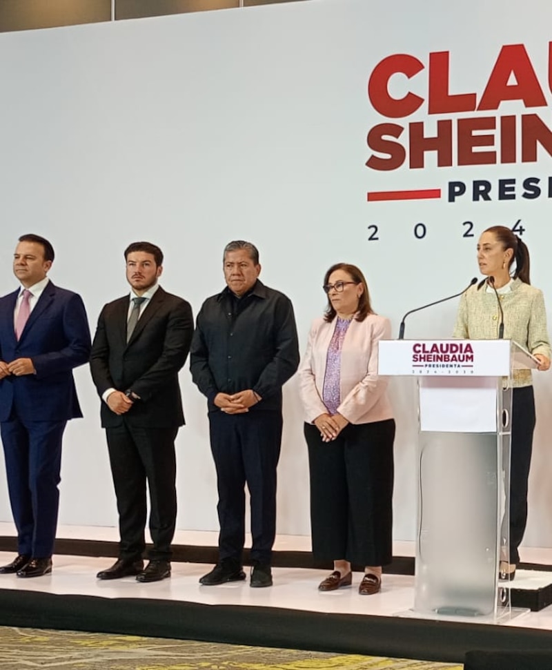 Claudia Sheinbaum, precandidata de Morena a la presidencia de México, durante un evento de campaña.